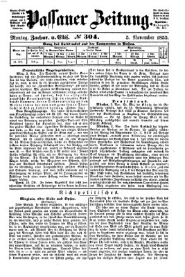 Passauer Zeitung Montag 5. November 1855