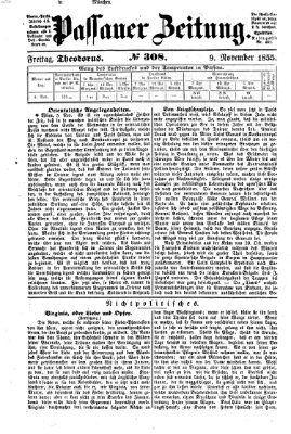 Passauer Zeitung Freitag 9. November 1855