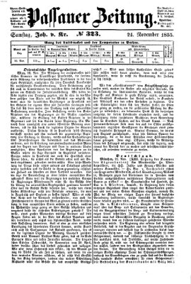 Passauer Zeitung Samstag 24. November 1855