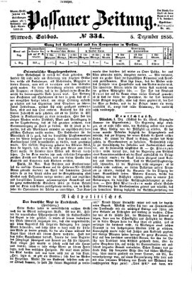 Passauer Zeitung Mittwoch 5. Dezember 1855