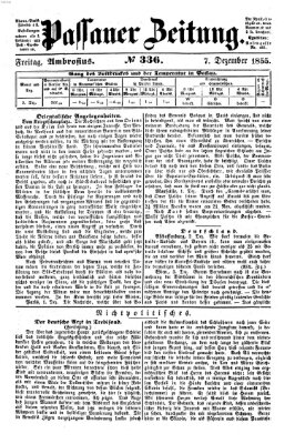 Passauer Zeitung Freitag 7. Dezember 1855