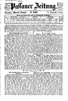 Passauer Zeitung Samstag 8. Dezember 1855