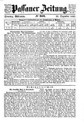 Passauer Zeitung Sonntag 23. Dezember 1855