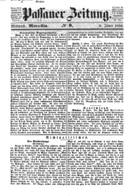 Passauer Zeitung Mittwoch 9. Januar 1856