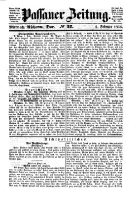 Passauer Zeitung Mittwoch 6. Februar 1856