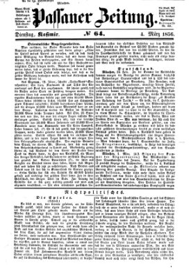 Passauer Zeitung Dienstag 4. März 1856