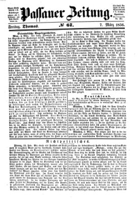 Passauer Zeitung Freitag 7. März 1856