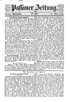 Passauer Zeitung Freitag 14. März 1856