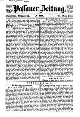 Passauer Zeitung Donnerstag 20. März 1856