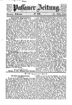 Passauer Zeitung Montag 24. März 1856