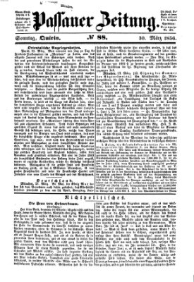 Passauer Zeitung Sonntag 30. März 1856