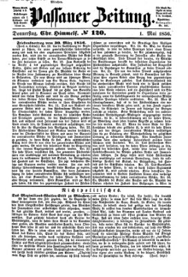 Passauer Zeitung Donnerstag 1. Mai 1856