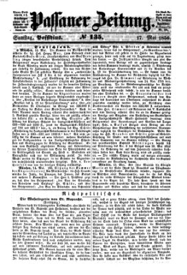 Passauer Zeitung Samstag 17. Mai 1856