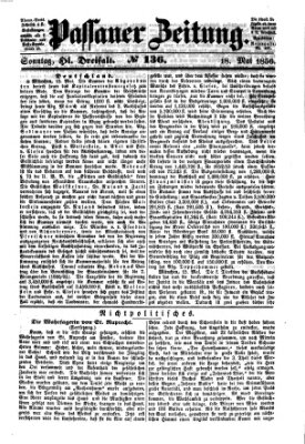 Passauer Zeitung Sonntag 18. Mai 1856