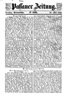 Passauer Zeitung Dienstag 20. Mai 1856