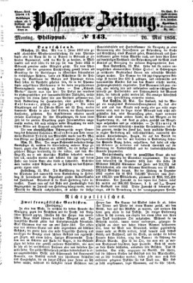 Passauer Zeitung Montag 26. Mai 1856