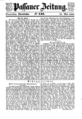 Passauer Zeitung Donnerstag 29. Mai 1856