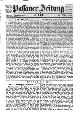 Passauer Zeitung Freitag 30. Mai 1856