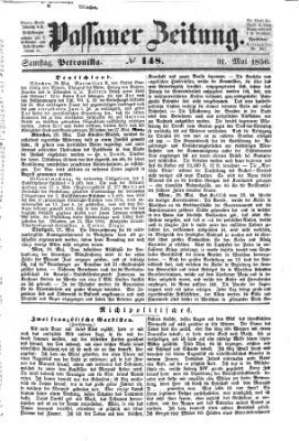 Passauer Zeitung Samstag 31. Mai 1856