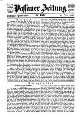 Passauer Zeitung Mittwoch 11. Juni 1856