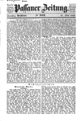 Passauer Zeitung Samstag 14. Juni 1856