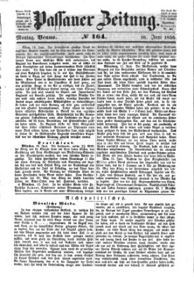 Passauer Zeitung Montag 16. Juni 1856