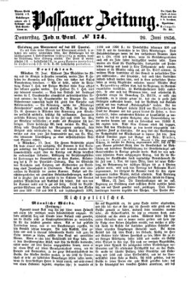 Passauer Zeitung Donnerstag 26. Juni 1856