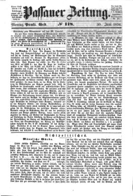 Passauer Zeitung Montag 30. Juni 1856