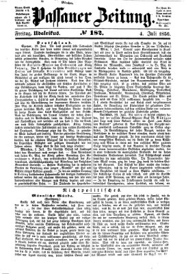 Passauer Zeitung Freitag 4. Juli 1856