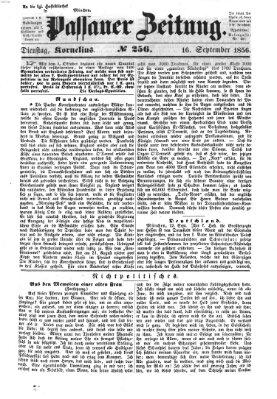 Passauer Zeitung Dienstag 16. September 1856