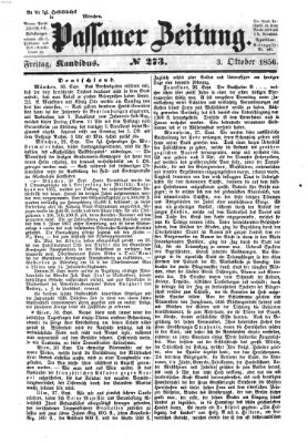 Passauer Zeitung Freitag 3. Oktober 1856