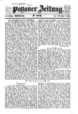 Passauer Zeitung Dienstag 14. Oktober 1856