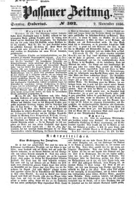 Passauer Zeitung Sonntag 2. November 1856