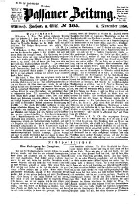 Passauer Zeitung Mittwoch 5. November 1856