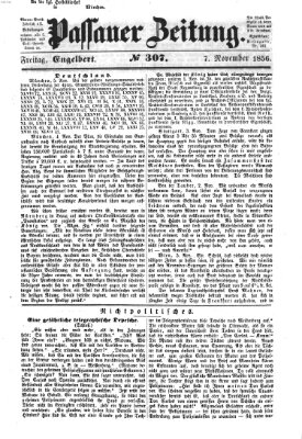 Passauer Zeitung Freitag 7. November 1856