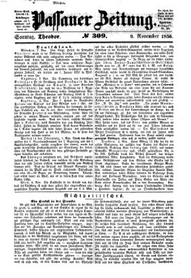 Passauer Zeitung Sonntag 9. November 1856