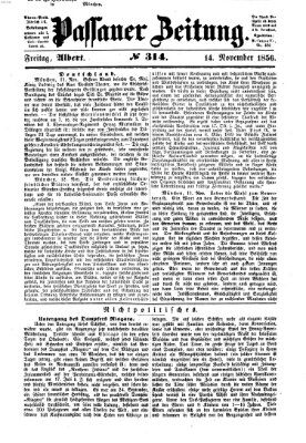 Passauer Zeitung Freitag 14. November 1856