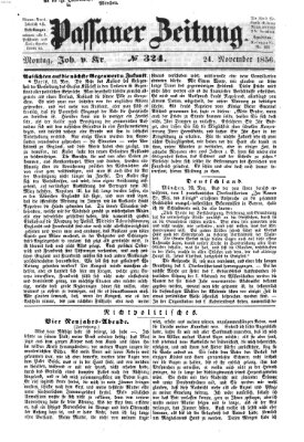 Passauer Zeitung Montag 24. November 1856