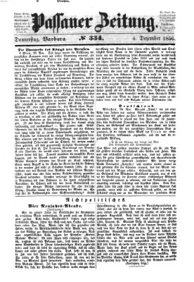 Passauer Zeitung Donnerstag 4. Dezember 1856
