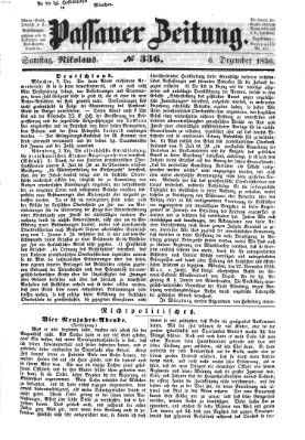 Passauer Zeitung Samstag 6. Dezember 1856