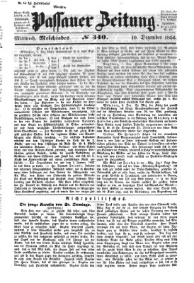 Passauer Zeitung Mittwoch 10. Dezember 1856