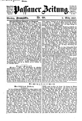 Passauer Zeitung Montag 9. März 1857