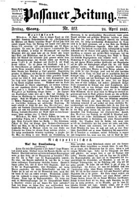 Passauer Zeitung Freitag 24. April 1857