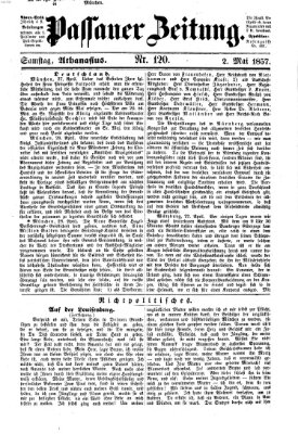 Passauer Zeitung Samstag 2. Mai 1857