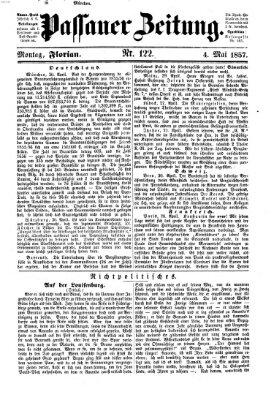 Passauer Zeitung Montag 4. Mai 1857