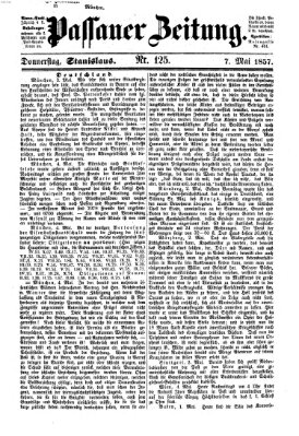 Passauer Zeitung Donnerstag 7. Mai 1857