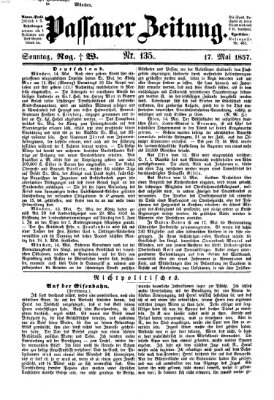 Passauer Zeitung Sonntag 17. Mai 1857