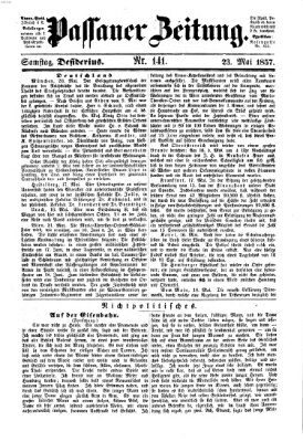 Passauer Zeitung Samstag 23. Mai 1857