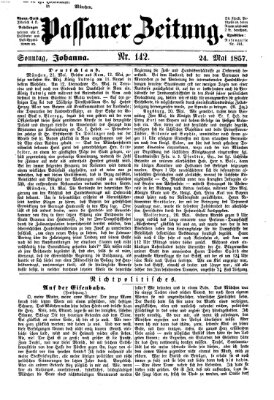 Passauer Zeitung Sonntag 24. Mai 1857