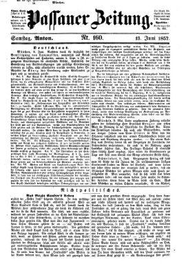 Passauer Zeitung Samstag 13. Juni 1857